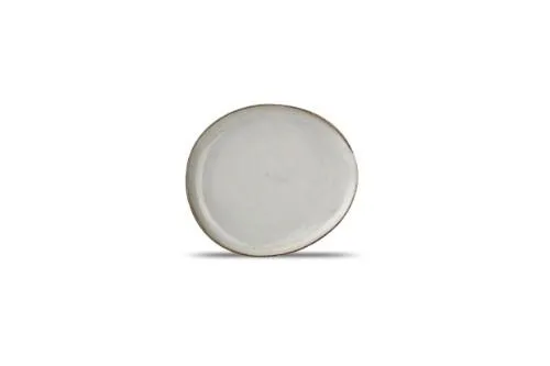 Lėkštė CERES Grey, ovali, porcelianas, 21 x 18,5 cm H 2 cm, vnt.