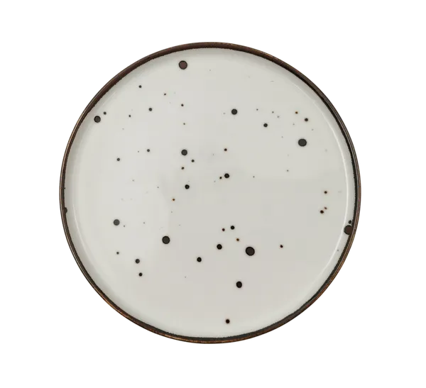 Šķīvis Cottage White, ar taisnu malu, porcelāns, D 22 cm