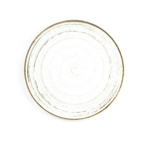 Lėkštė NOSTALGIA White, su stačiu krašteliu, porcelianas, D 22 cm, vnt