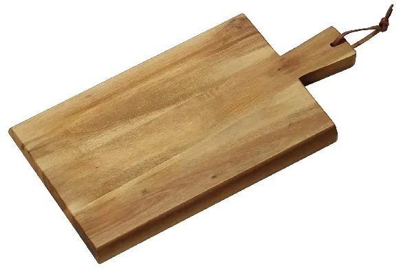 Dēlis griešanai ar rokturi, akācijas koks, 35 x 18 cm, H 1,5 cm