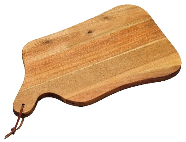 Dēlis griešanai - paplāte, akācijas koks, D 37,5 x 23 cm, H 1,5 cm