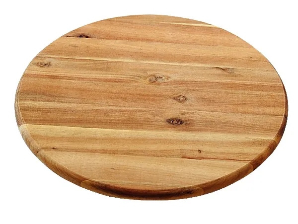 Lentelė - padėklas, sukamas, akacijos medis, D 40 cm, H 1,5/4 cm, vnt