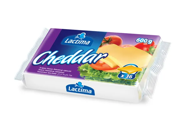 Lydytas čederio sūris LACTIMA, riekelėmis, 36 lapeliai, 600 g