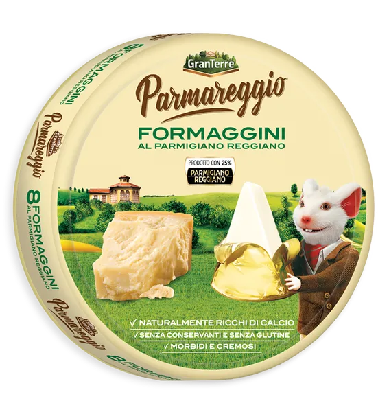Lydytas sūris Formaggini PARMAREGGIO, 140g