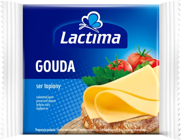 Lydytas sūris gouda LACTIMA, riekelėmis, 130 g