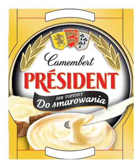 Lydytas sūris PRESIDENT, Camembert Spreadable, 120 g