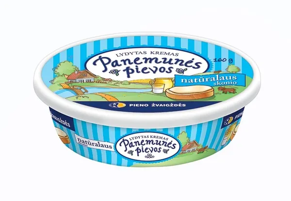Lydytas tepamas kremas PANEMUNĖS PIEVOS, natūralus, 160 g