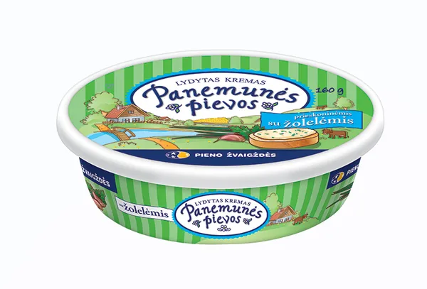 Lydytas tepamas kremas PANEMUNĖS PIEVOS, su žolelėmis, 160 g
