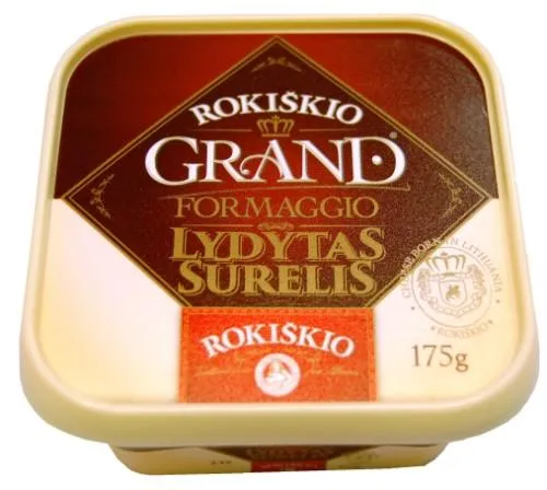 Tepamas lydytas sūrelis ROKIŠKIO GRAND 23 % rieb., 175 g
