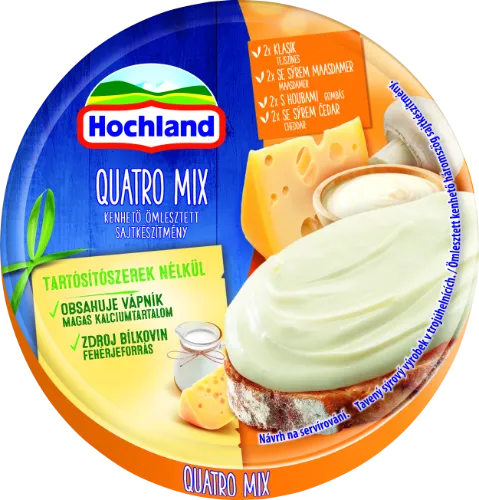 Kausētais siers HOCHLAND Qartro MIX, 140 g