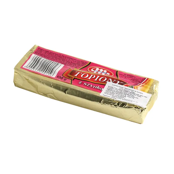 Lydytas tepamasis sūris MLEKOVITA, su kumpiu, 100 g