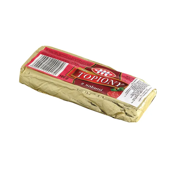 Lydytas tepamasis sūris MLEKOVITA, su salamiu, 100 g