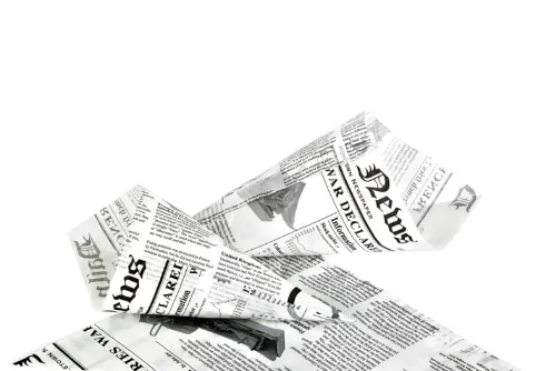 Maišelis popierinis, bulvytėms NEWS, 250x180mm H180mm 360ml, 1000 vnt.
