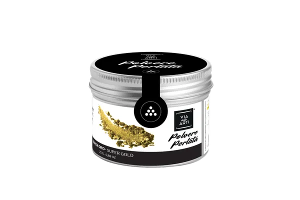 Maistiniai purškiami dažai PUMP SPRAY POWDER, auksinės spalvos, 10 g