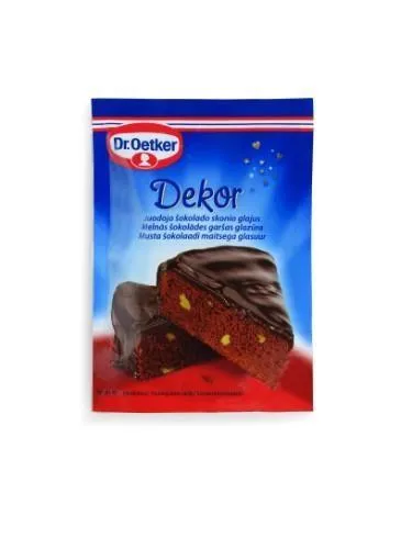 Maistinis Glajus DR OETKER, juodojo šokolado, 100 g
