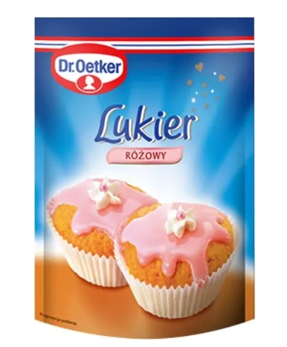 Maistinis glajus DR.OETKER, rožinis, 100 g