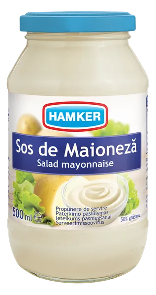 Majonēze HAMKER, 50%, 500 ml