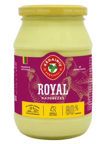 Majonezas KĖDAINIŲ ROYAL 80% rieb., 410g