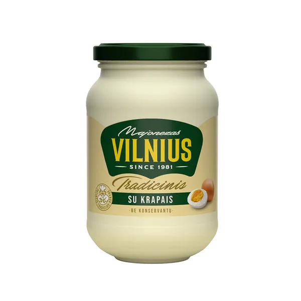 Majonezas VILNIUS, su krapais, 35% 475ml/430g