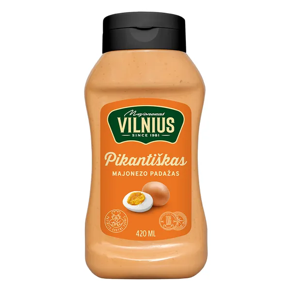 Majonezo padažas VILNIUS, Pikantiškas, 25%, 420ml