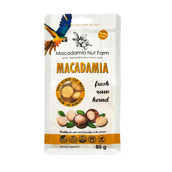 Makadāmijas rieksti MACADAMIA NUUT FARM, 80g