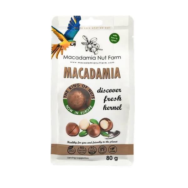 Makadāmijas rieksti MACADAMIA NUT FARM  čaumalā, 80g