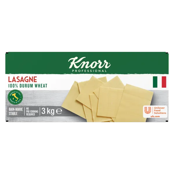 Makaronų lakštai KNORR, Lazanijai, 3 kg