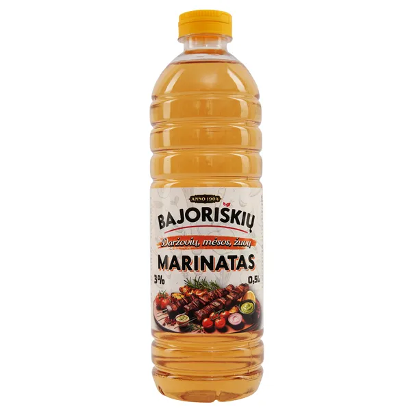 Marinatas BAJORIŠKIŲ, 3%, 0.5 l, PET