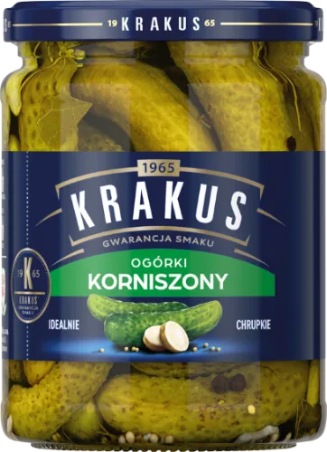 Marinuoti agurkai KRAKUS, 500g