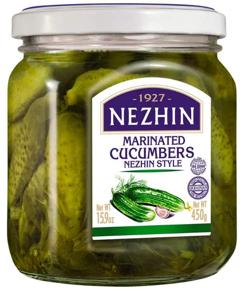 Marinuoti agurkai Neghinsky NEZHIN, 450g/230g