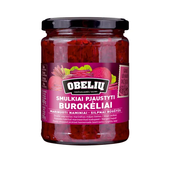 Marinuoti burokėliai OBELIŲ, naminiai, 500g / 320g