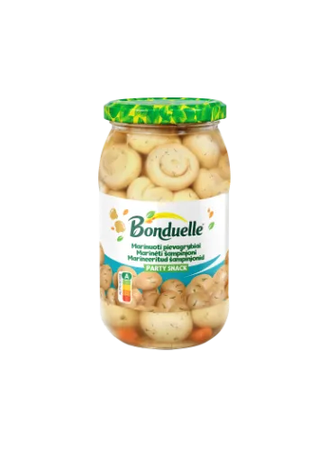 Marinuoti pievagrybiai Party Snack BONDUELLE, 540 g / 290 g