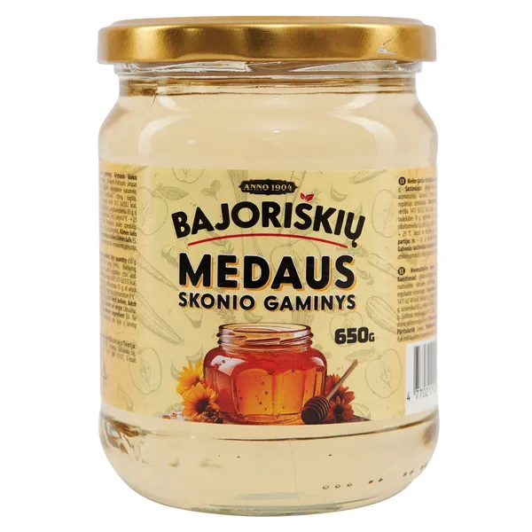 Medaus skonio gaminys BAJORIŠKIŲ, 650 g