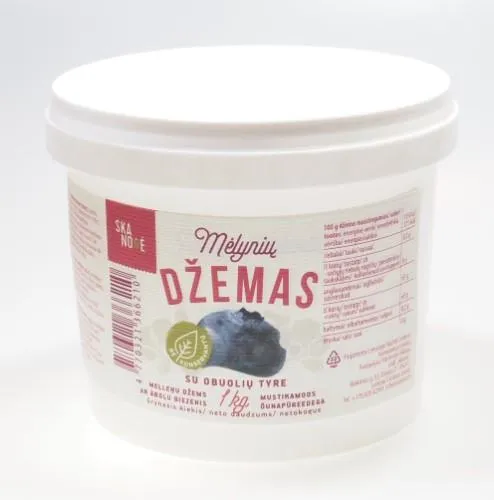 Mėlynių džemas, 1 kg