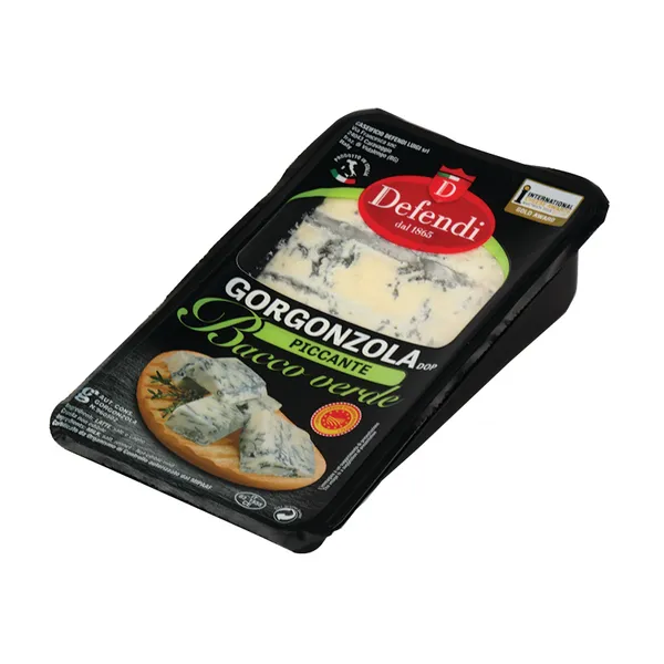 Mėlynojo pelėsio sūris Gorgonzola Piccante DEFENDI, Bacco Verde, PDO, 200 g