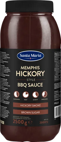 Memfio stiliaus BBQ padažas Hickory SANTA MARIA, 2500 g