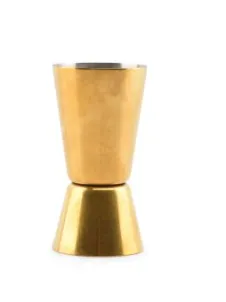 Menzūrėlė Antique Gold, nerūdijantis plienas, 30/50 ml,  vnt