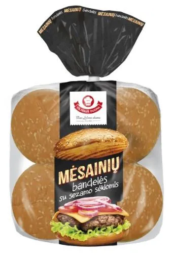 Hamburgera maizītes ar sezāma sēkliņām 6 gb., 300 g