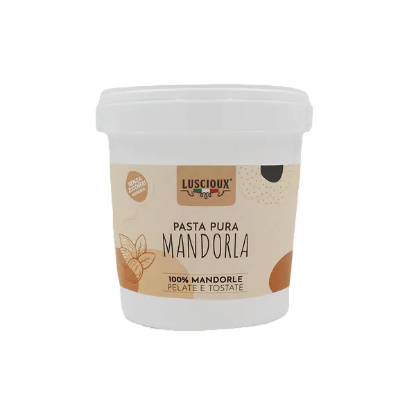Migdolų riešutų pasta LUSCIOUX, blančiruotų ir skrudintų, 100%, 1 kg