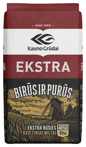 Miltai EKSTRA, kvietiniai, 405D, 900 g