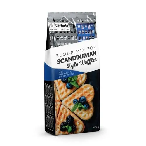 Miltinis mišinys CITY TASTE Skandinaviško stiliaus vafliams, 400g