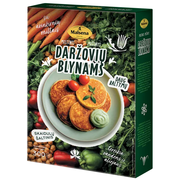 Miltinis mišinys MALSENA, daržovių blynams, 300 g