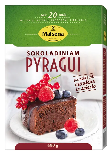 Miltinis mišinys MALSENA, šokoladiniam pyragui, 460 g