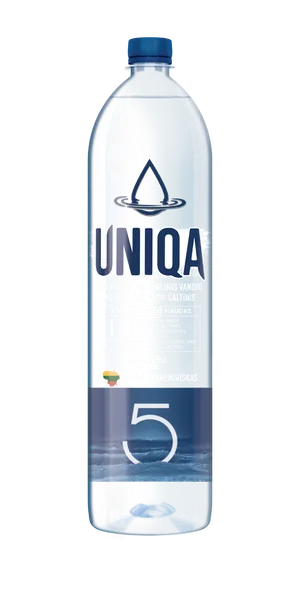 Negazuotas mineralinis vanduo UNIQA, 1,5 l