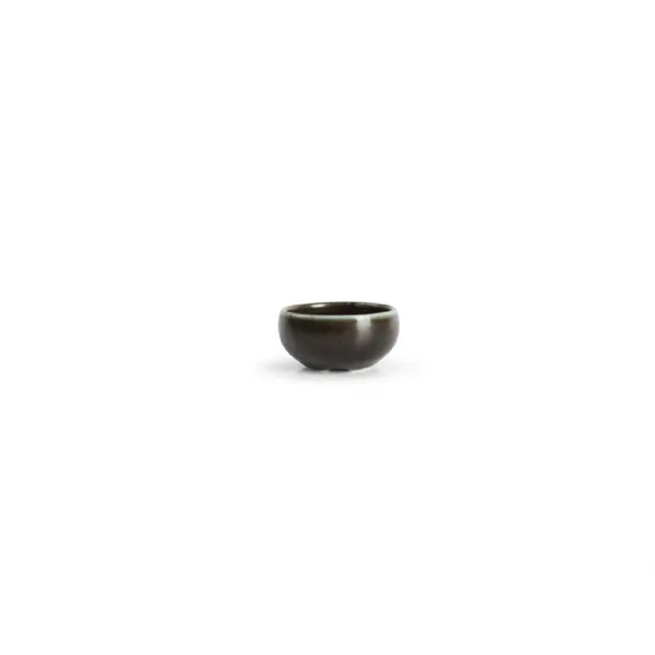 Mini indelis-dubenėlis CERES Black, porcelianas, 30 ml, D 5 cm, H 2,5 cm, vnt