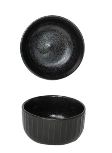 Mini indelis - dubenėlis Gordion Black, porcelianas, 100/80 ml, D 7 cm, H 4 cm, vnt