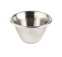 Mini indelis padažui, nerūdijantis plienas, 70 ml, D 7 cm, H 4 cm, 6 vnt