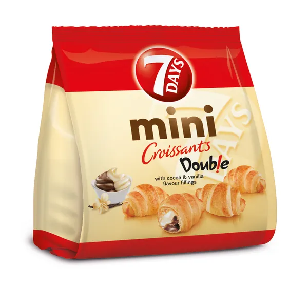 Raguoliai 7DAYS MINI su kakavos ir vanilės skonio įdaru, 185 g