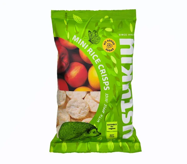 Rīsu kraukšķi USTUKIU ar ābolu sulu 50g