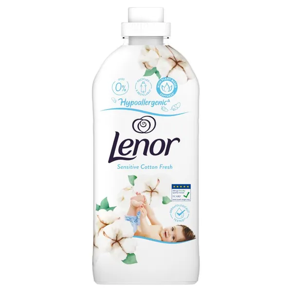 Veļas mīkstinātājs LENOR Sensitive Cotton Fresh, 48 mazgāšanas reizēm, 1.2L